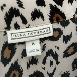 Dana Buchman lightweight jacket.  Leopard print.